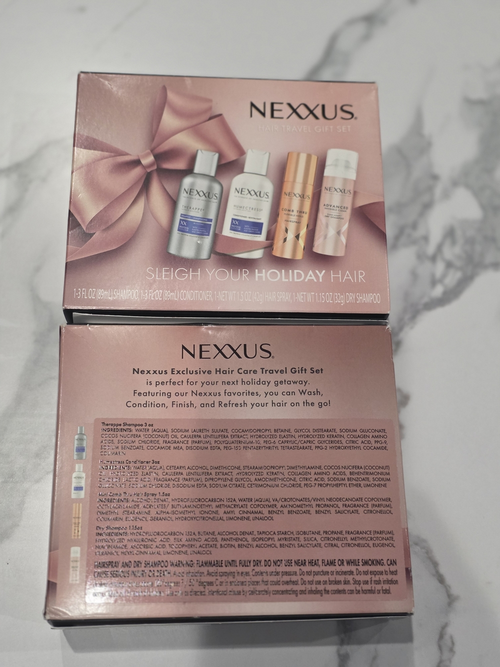 Nexxus Holiday Hair Travel Gift Set - Pink - Picture 2 of 9